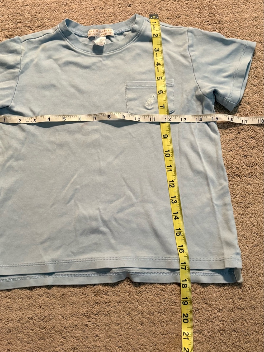 The Beaufort Bonnet Company Light Blue Short Sleeve Tee
